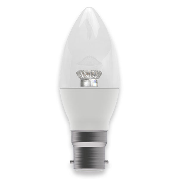 Bell Lighting 05820 LED 6W Clear Candle - BC - 2700K