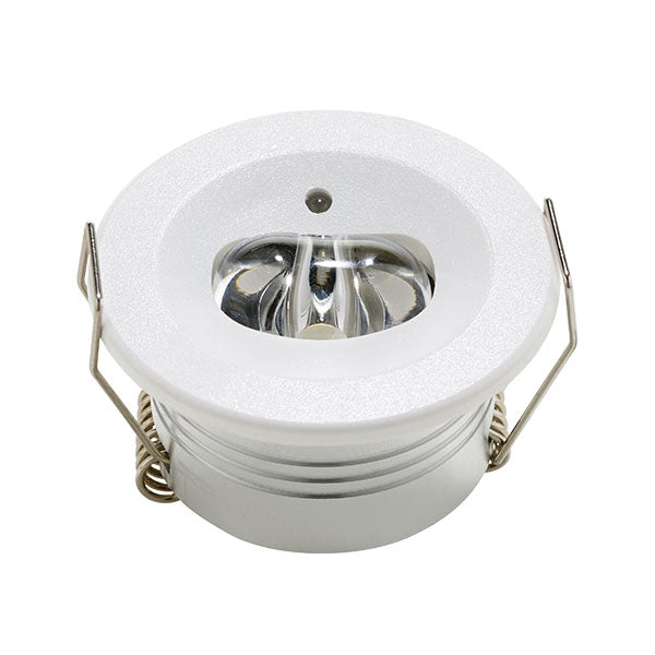 Bell 09031V2 Spectrum 3W LED Emergency Corridor Downlight - Non-Maintained - Select Self-Test or Manual Emergency Mode