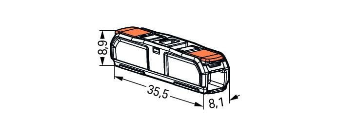 Wago 221-2411 Inline splicing connector with levers (Box of 60)