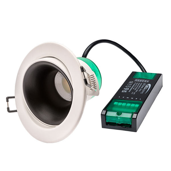 Bell 10527 Firestay 7W LED Anti-Glare CCT Centre Tilt Downlight with Tool Free Termination