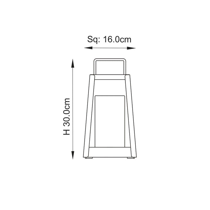 Endon Lighting 106800 Tallow Rechargeable Table Light