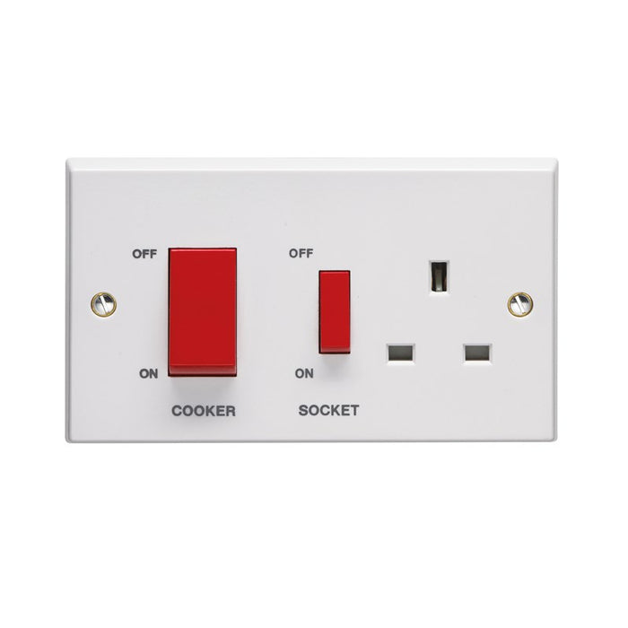 Volex Accessories VX9701 45A Cooker Control Unit With 13A DP Switched Socket