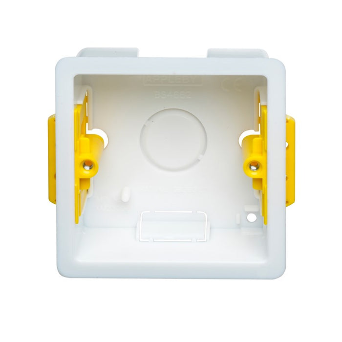 Appleby SB619 1G 35mm Dry Lining Installation Box with Adjustable Lugs