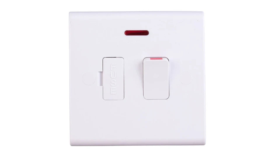 Deta Slimline S1371 13A Switched Fused Spur with Neon White