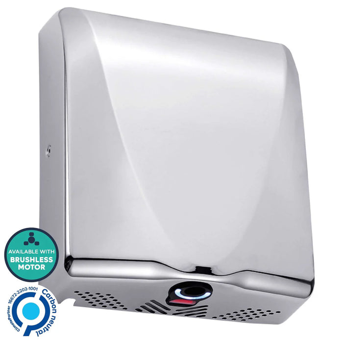 Dryflow BDST03 BulletDri / BulletDri Plus Hand Dryer with HEPA Polished Chrome