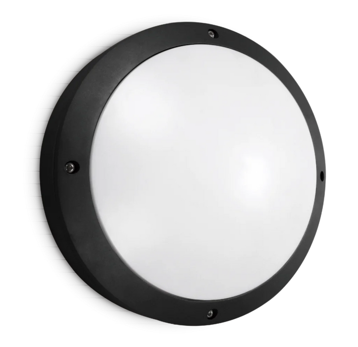 Kosnic ETNDD-BLK Etna, Diecast Aluminium LED Bulkhead, Black