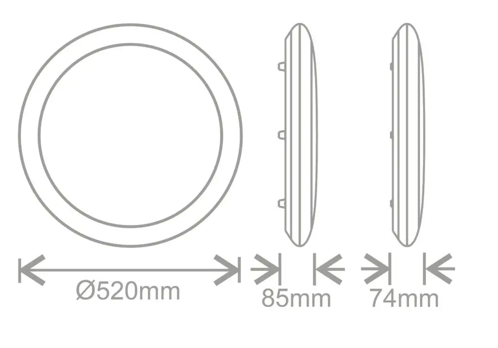 Kosnic MEO40-SCT Meola, large LED bulkhead DIM 40W IP65 SCT