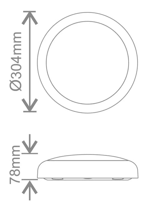 Kosnic OSS18-SCT Ossa II 9W/12W/18W CCT Led Bulkhead