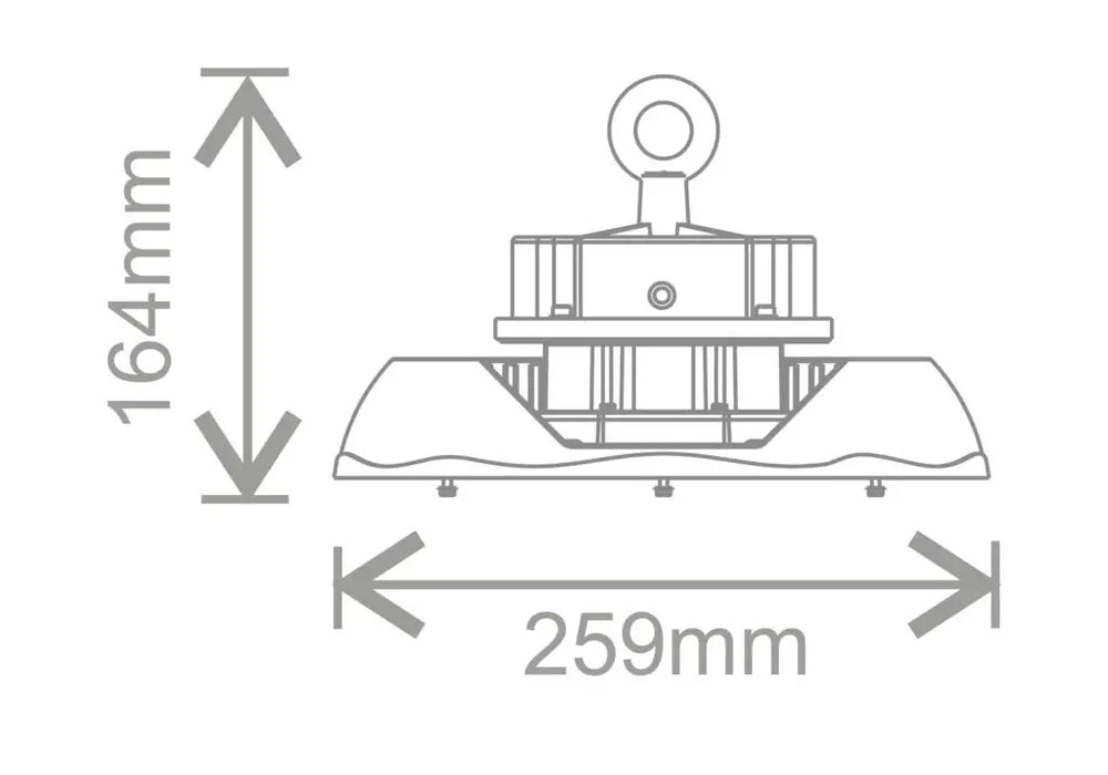 Kosnic ECH3100-W50 Echo III IP65, 100W, 5000K LED Circular Highbay