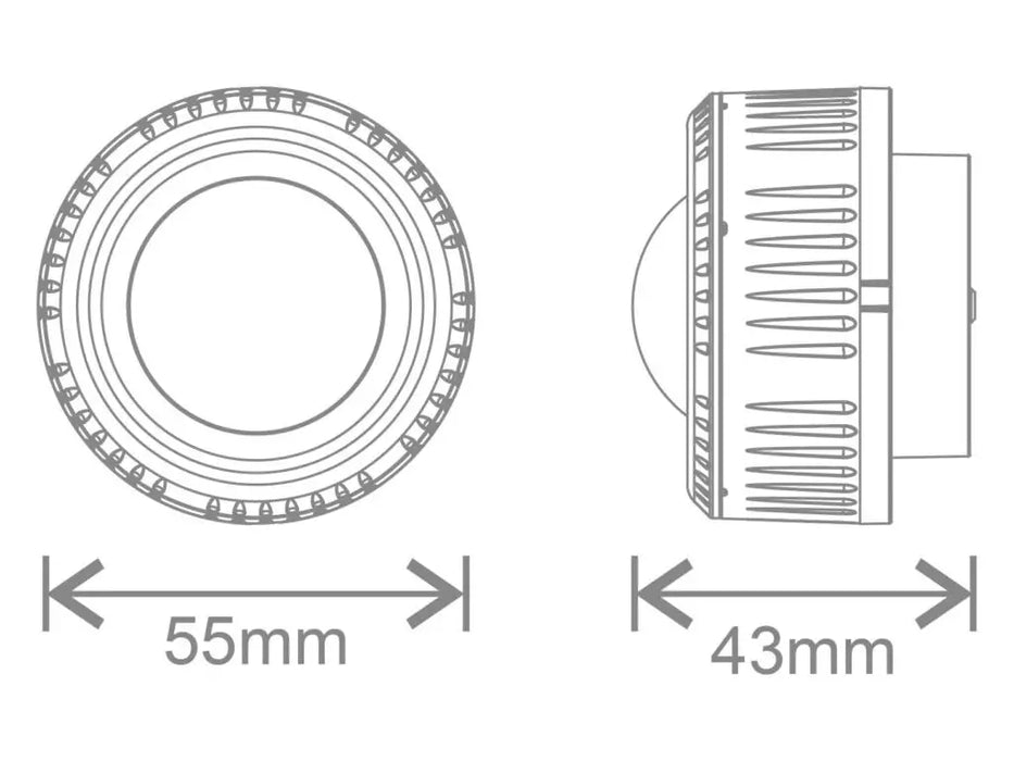 Kosnic PIR-ZGA PIR Sensor with Zhaga Connector with ON/OFF 0-10V Dimming