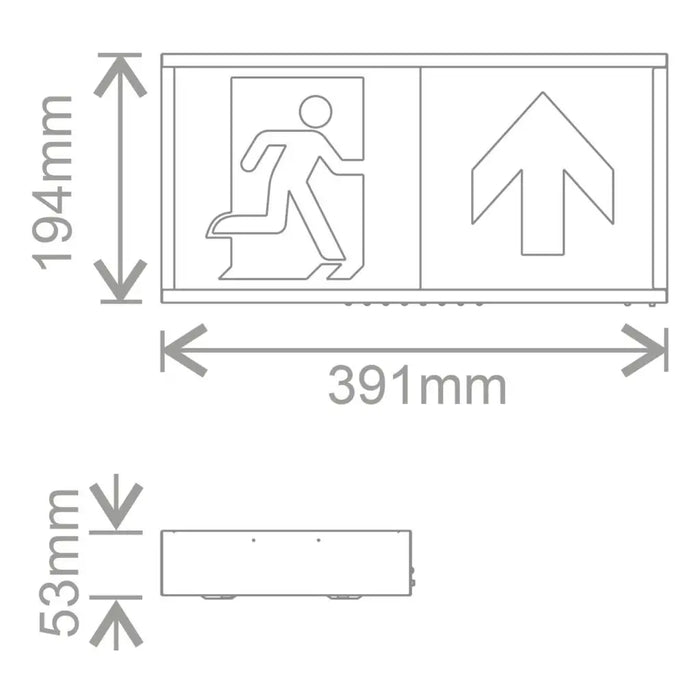 Kosnic BEL0105 Belum DALI LED Exit Sign