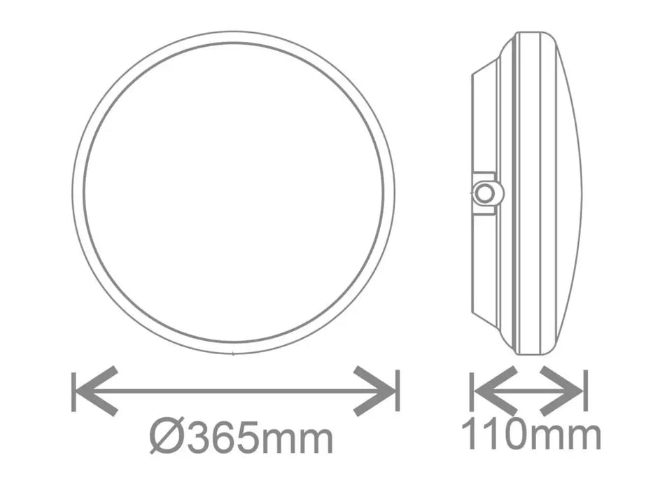 Kosnic OGO18-SCT Ogo LED Bulkhead, 18W CCT & Wattage Switchable