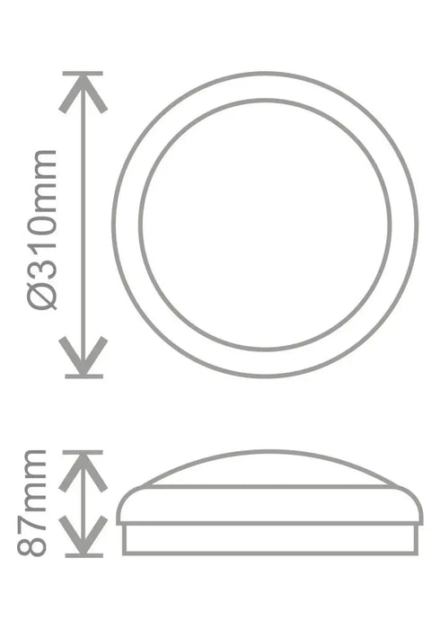 Kosnic BLCDD Blanca, Bulkhead for LED DD lamps, IP65