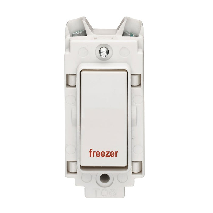 Crabtree 4460/FZ 20A DP Grid Switch Printed 'Freezer'