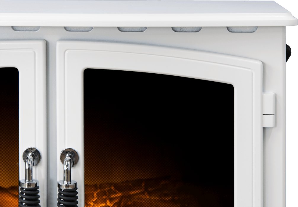 Adam Fire 18188 Adam Woodhouse Electric Stove in White