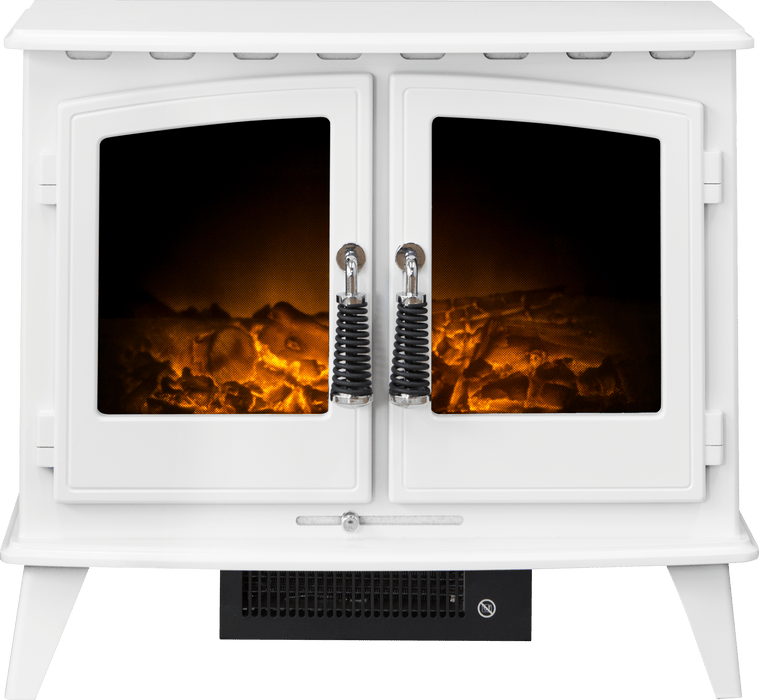 Adam Fire 18188 Adam Woodhouse Electric Stove in White