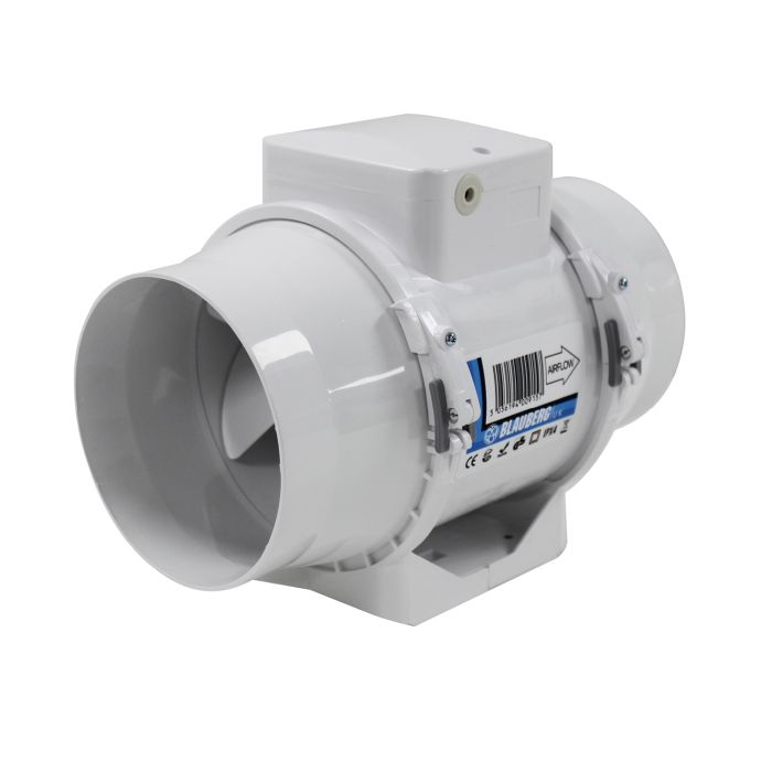 Blauberg TURBO-E-100 Turbo-E In-line Mixed Flow Extractor Fan - 100mm