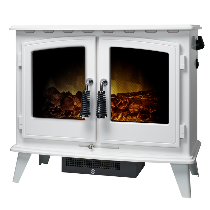 Adam Fire 18188 Adam Woodhouse Electric Stove in White