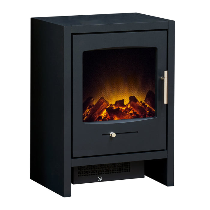 Adam fire 23180 Adam Bergen Electric Stove in Charcoal Grey