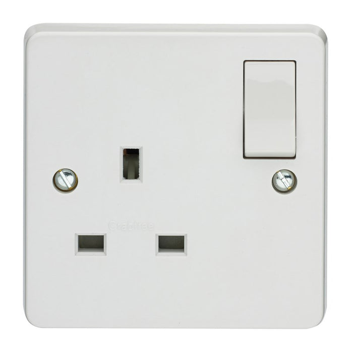 Crabtree 4304/D 13A 1 Gang Double Pole Switched Socket