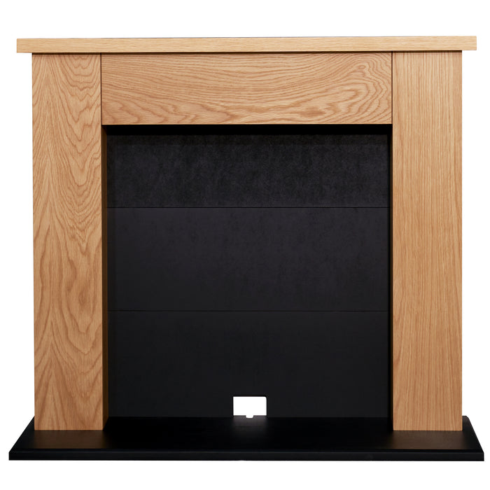 Adam Fire 15304 Adam Chester Electric Stove Fireplace in Oak & Black, 39 inch