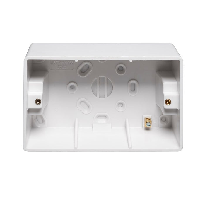 Crabtree Capital 9053 2 Gang 49mm Shaver Socket Installation Box