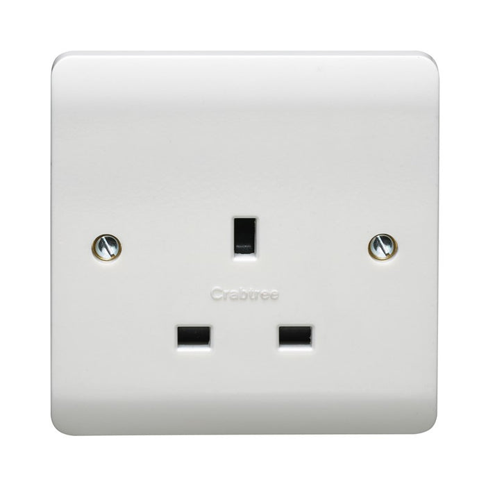 Crabtree CR1255 13A 1 Gang Unswitched Socket