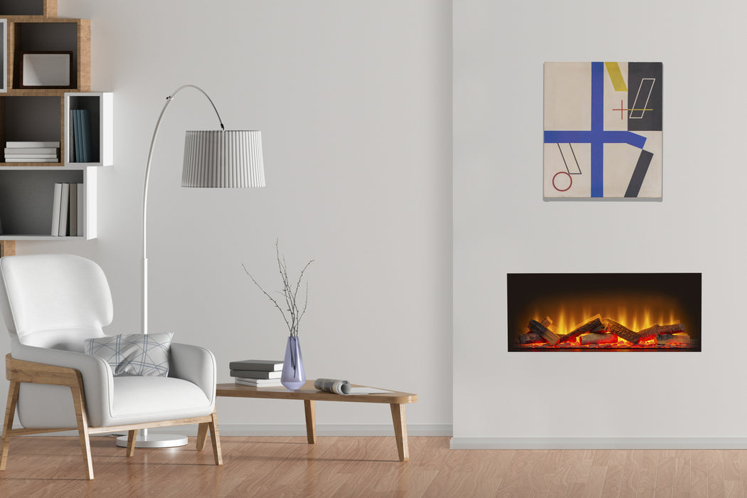 Adam Fire 24405 Acantha Aspire 75 Fully Inset Media Wall Electric Fire