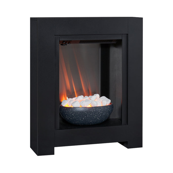 Adam Fire 25513 Adam Monet Fireplace Suite in Black with Electric Fire, 23 inch