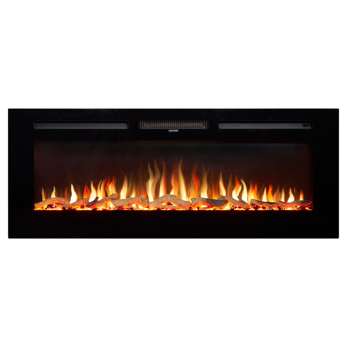 Adam Fire 25820 Adam Orlando Inset/Wall Mounted Electric Fire, 50"