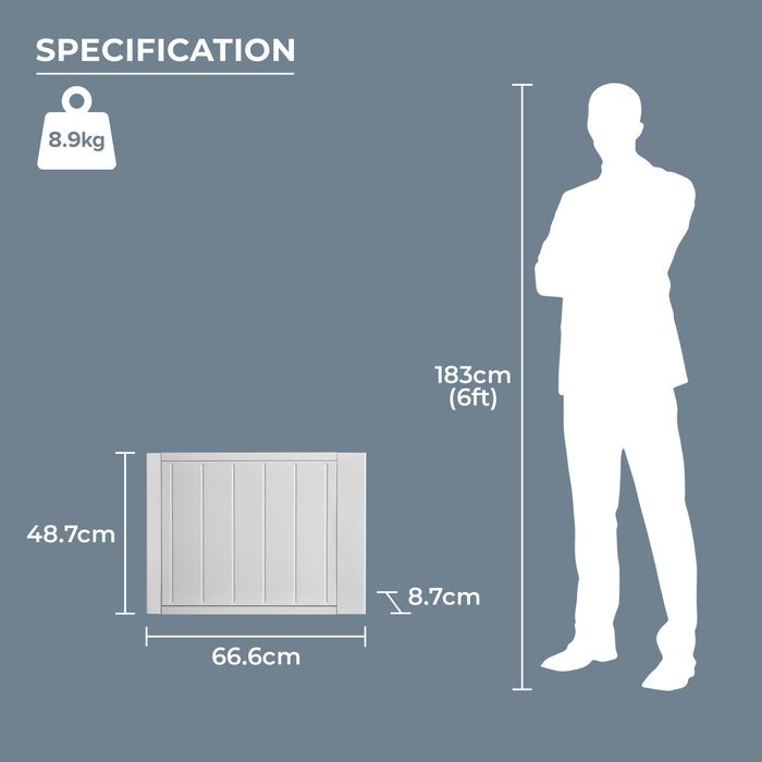 Adam Fire 26040 Adam Sola Ceramic -IQ 1500W Electric Radiator in White with Smart WiFi Control