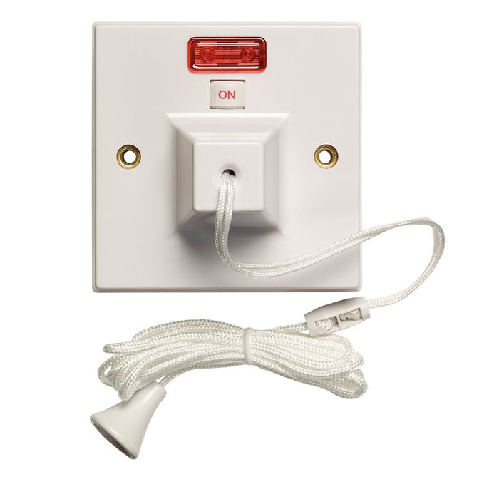 Volex Accessories VX9706 50A Double Pole Ceiling Switch With Neon