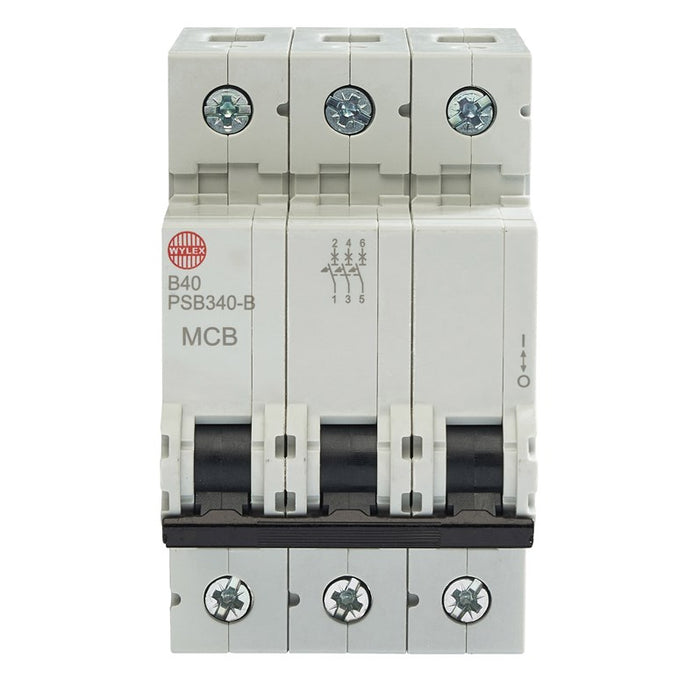 Wylex PSB340-B B40 10kA 3P MCB (3MW)