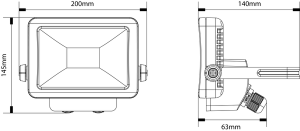 Timeguard LEDPRO20WH 20W LED Professional Rewireable Floodlight