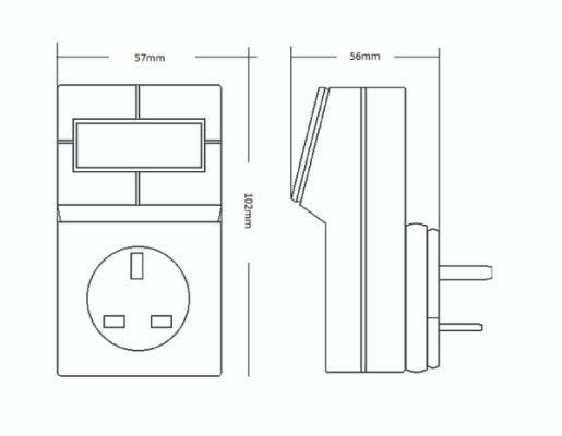 Timeguard TRT05 Electronic Plug-in Thermostat with 24 Hour Time Control