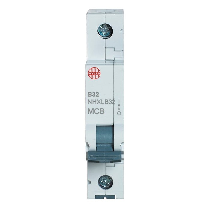 Wylex NHXLB32 32A 6KA Single Pole Miniature MCB Type B