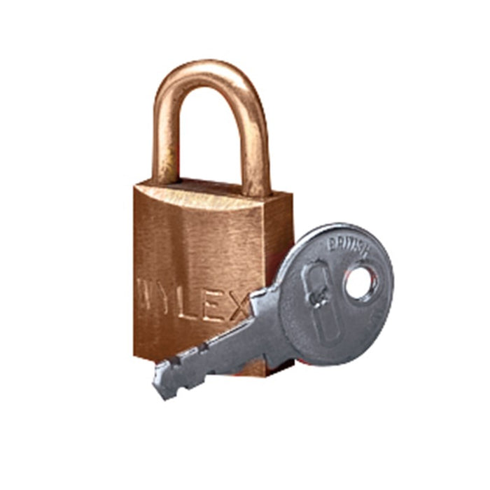 Wylex WPL Brass Padlock and Two Keys