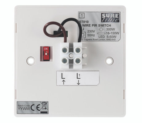 Timeguard ST810 Suretime PIR Automatic Light Switch - 2 Wire