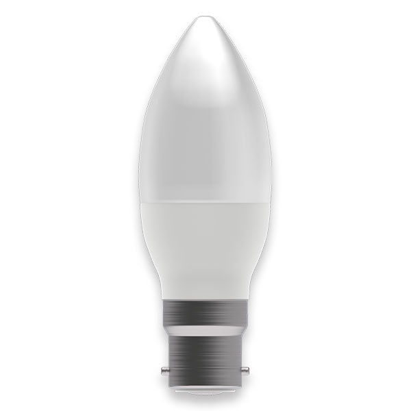 Bell 60888 Genesis 4.7W LED Opal Candle - BC - 6000K