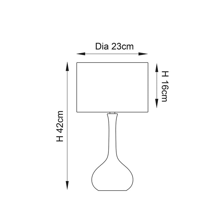 Endon Lighting 61191 Piccadilly Touch Table Light