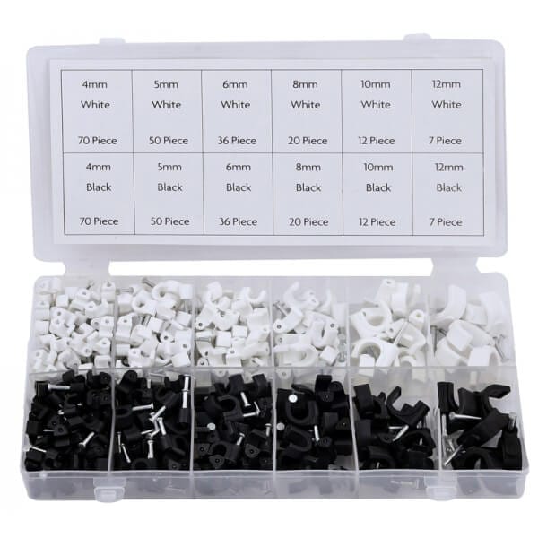 Rolson 61290 390pc Cable Clip Assortment