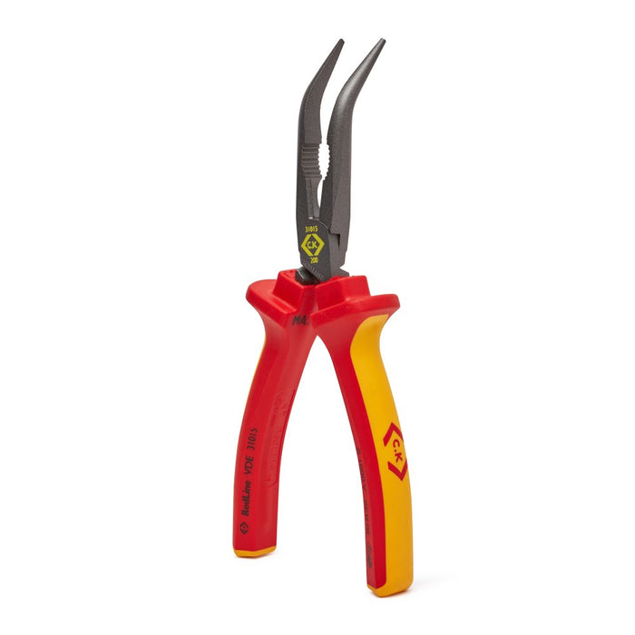 C.K Tools 431015 RedLine VDE 45º Bent Nose Pliers 200mm