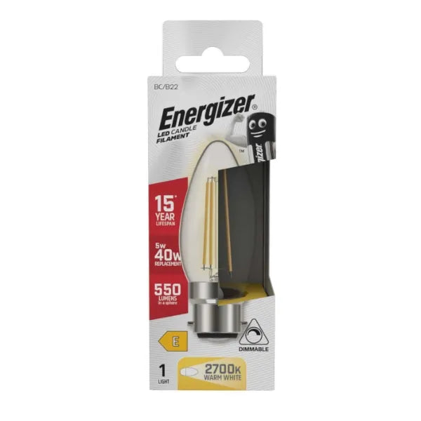 Energizer S12855 LED 5W Warm White Filament Lamp