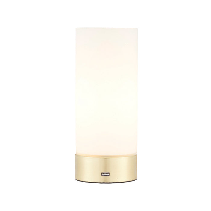 Endon Lighting 69520 Dara Table USB Gold Table Light