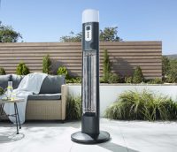 Forum Lighting ZR-37442-GMTL Amber 3000w Outdoor Floor Standing Heater w PIR Gunmetal