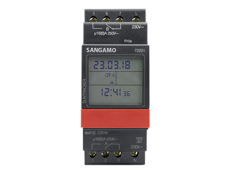 Sangamo 72201 DIN RAIL Astro 2MOD 2CH 7DAY Time Switch