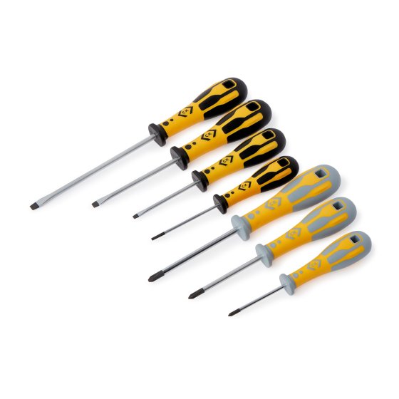 C.K Tools T49162D Dextro Screwdriver Slotted & PH Set of 7