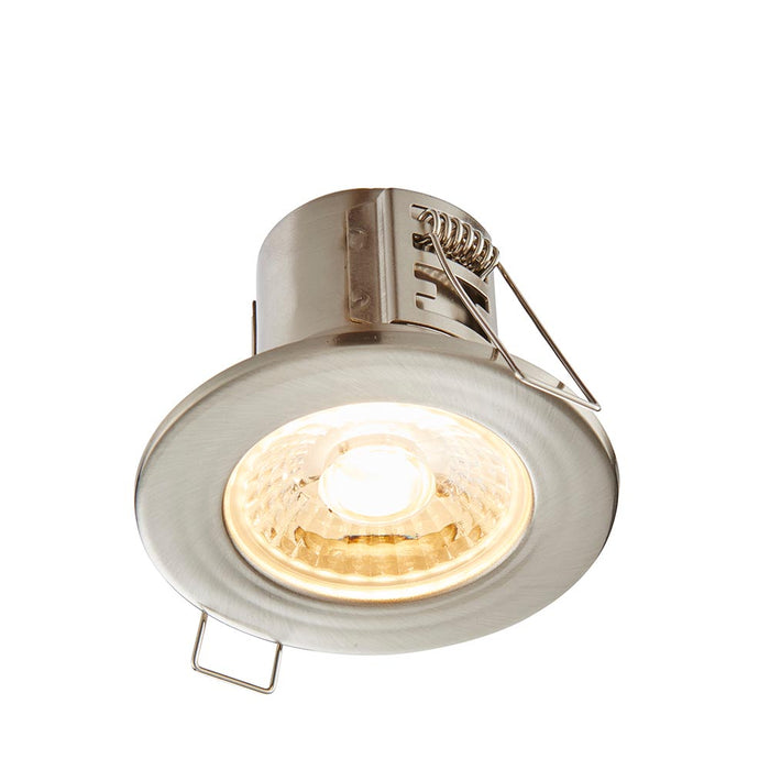 Saxby 73787 ShieldECO 500 IP65 4W Warm White Satin Nickel