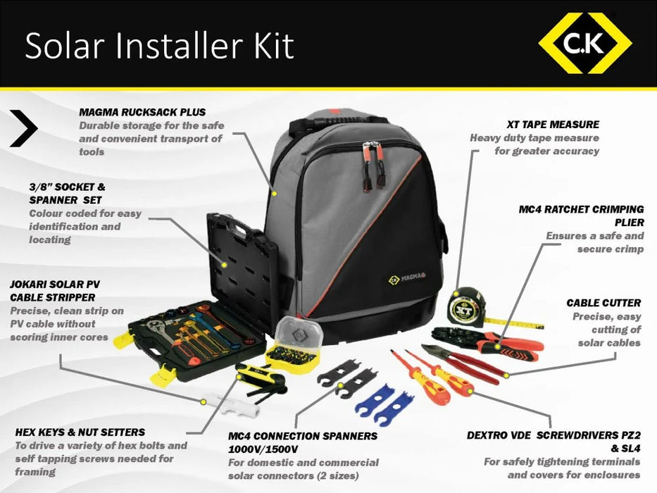 C.K Tools T5988 Solar Installer Tool Kit