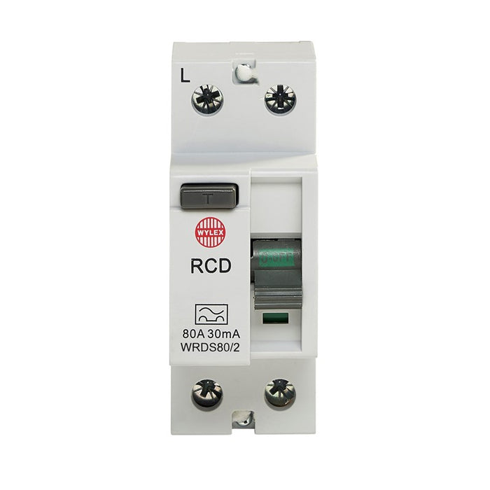 Wylex WRDS80/2 80A 30MA Type A DP RCD